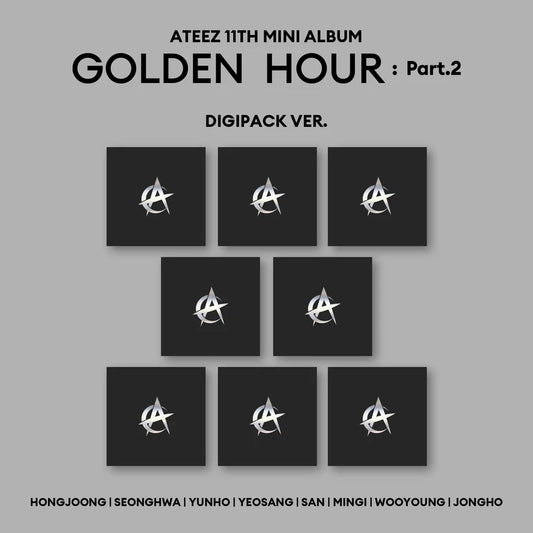 [KQ exclusive]ATEEZ - GOLDEN HOUR : PART 2 DIGIPACK (YUNHO VERSIONS)